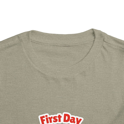 First Day of School Toddler Tee - Cute Panda Backpack Design