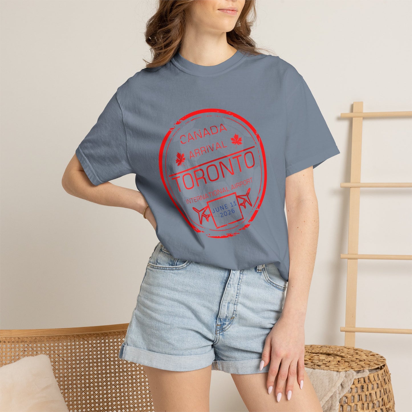 Toronto Soccer Arrival Passport Stamp T-Shirt — July 11, 2026