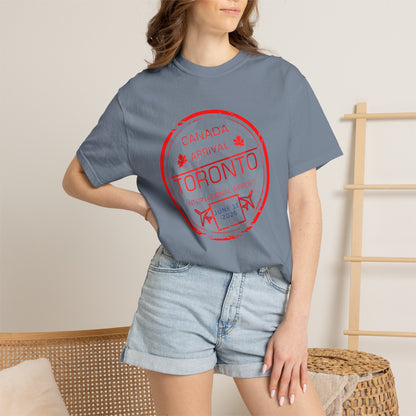 Toronto Soccer Arrival Passport Stamp T-Shirt — July 11, 2026