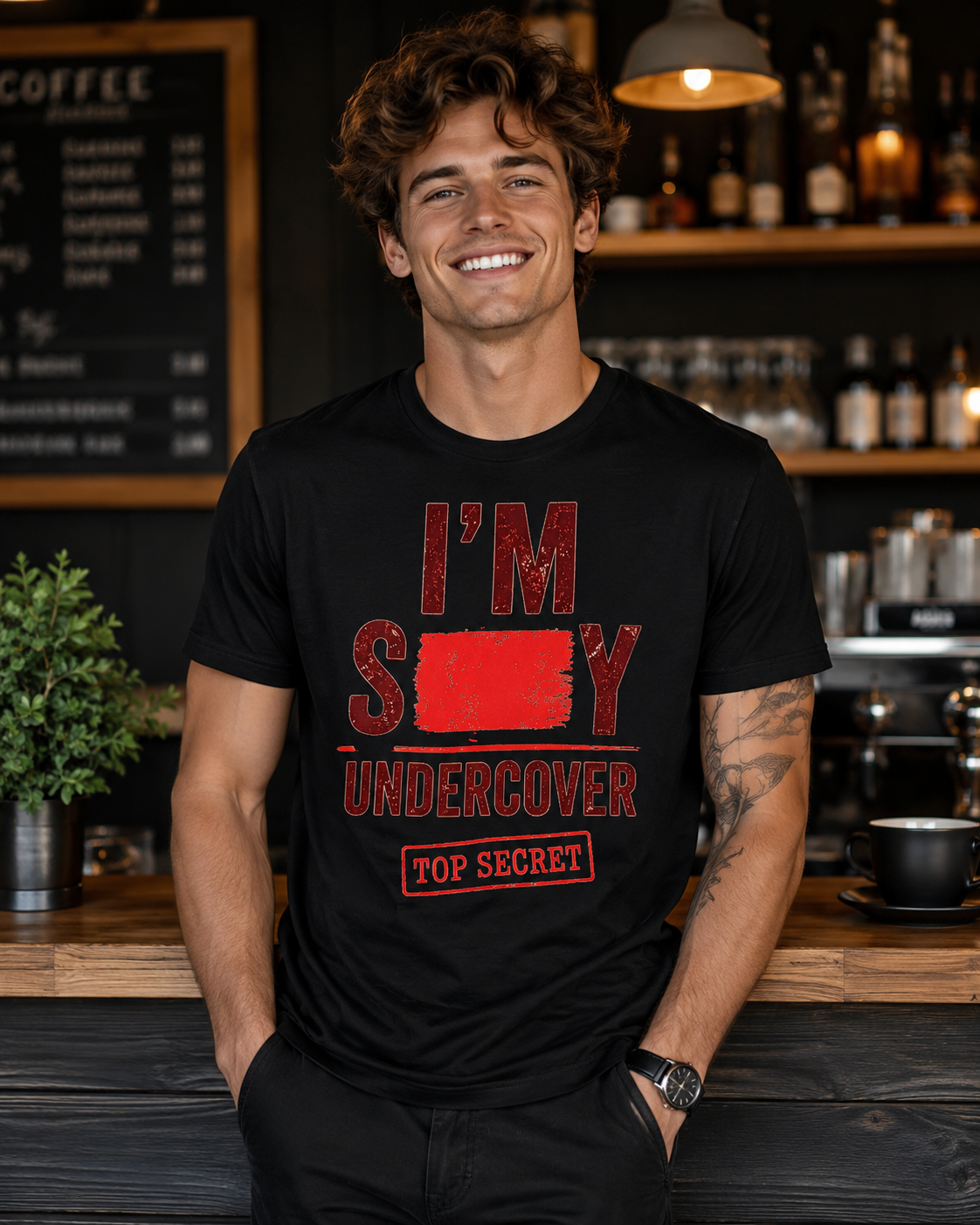 I'm Sexy Undercover — Funny Secret Agent Graphic Tee