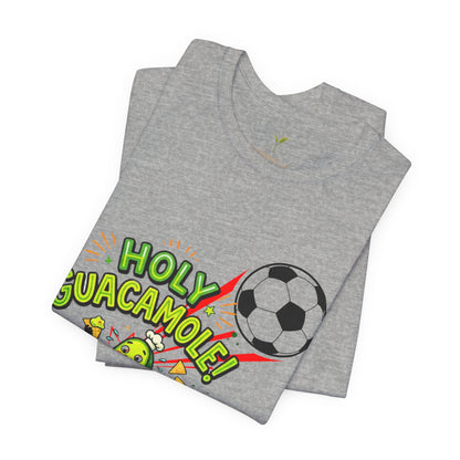 Holy Guacamole Soccer T-Shirt — Funny Avocado Football Fan Tee