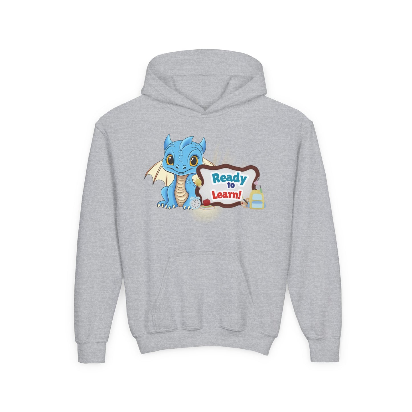 Youth Dragon 'Ready to Learn' Hoodie – Cute Back-to-School Sweatshirt