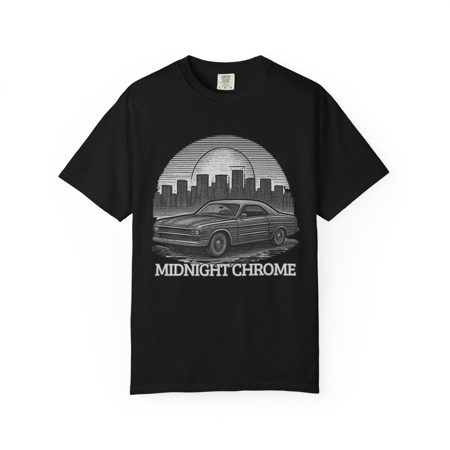 Midnight Chrome Classic Coupe Vintage Car T-Shirt