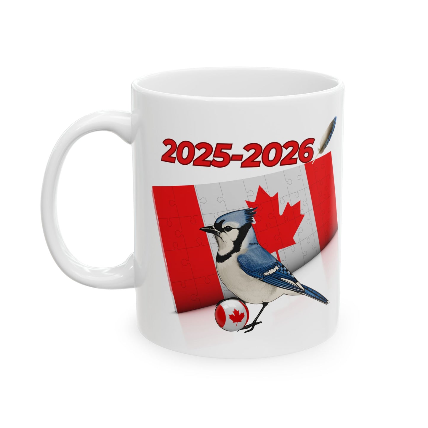 Ceramic Mug - Canadian B Jays Nature Lover Gift 11oz or 15oz Wildlife Decor Coffee Cup Canada Day Birdwatching