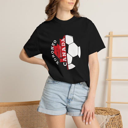 Toronto Soccer Maple Leaf T-shirt | Canada Fan Gear, June 11 Souvenir