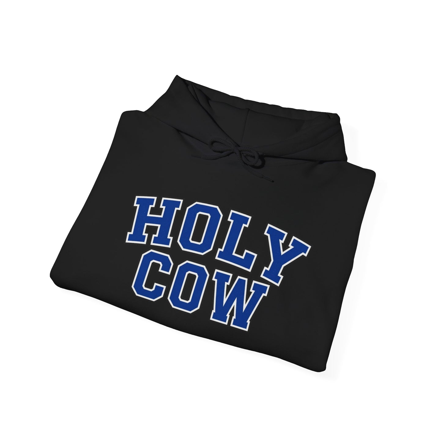 Holy Cow Collegiate Hoodie — Retro Mascot Letterman Style