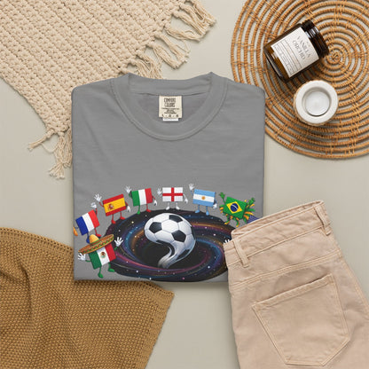 2026 World Soccer Vintage Tee — International Flag Fan T-shirt