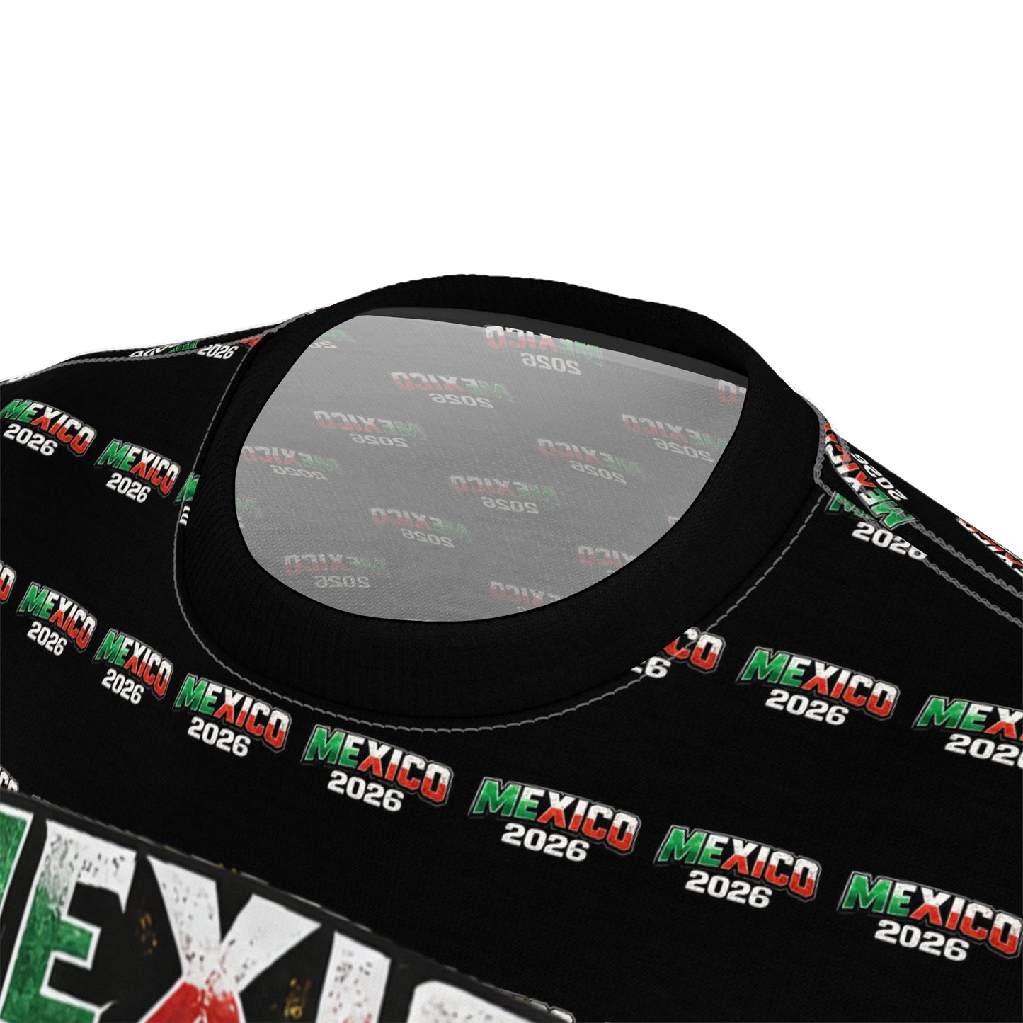 Mexico Soccer Señora de Guadalupe All-Over Print Tee — 2026 Mexican Pride Futbol Fan Shirt