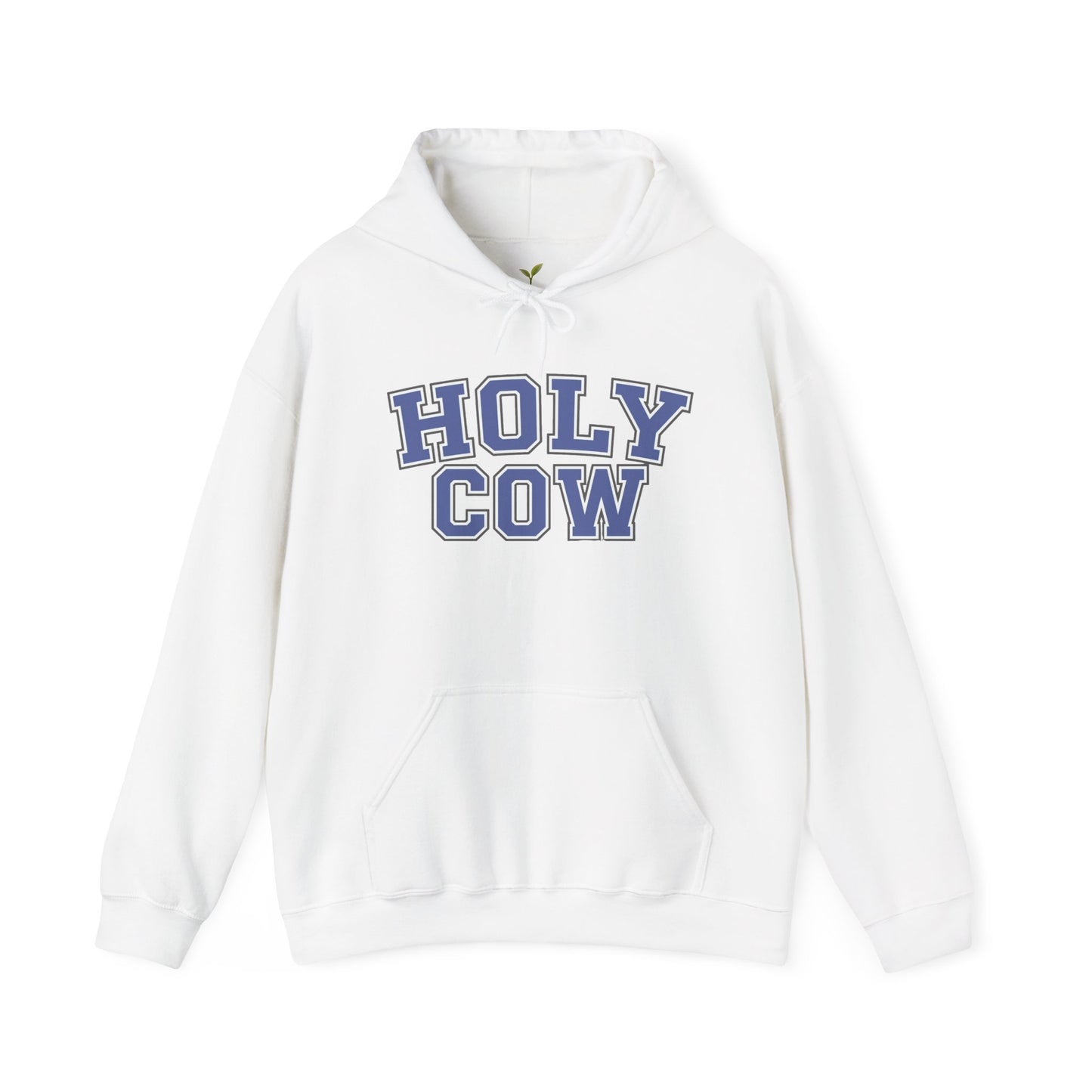 Holy Cow Collegiate Hoodie — Retro Mascot Letterman Style