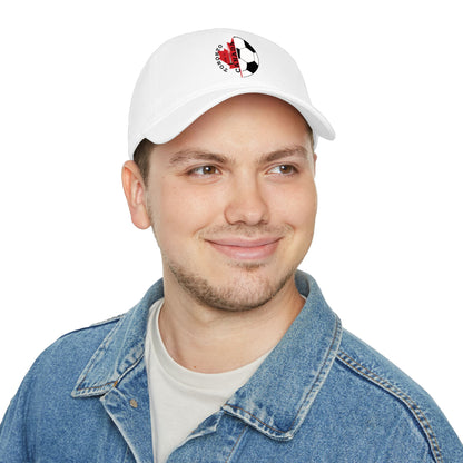 Canada Soccer Dad Cap — Toronto Maple Leaf Soccer Ball Embroidered Hat