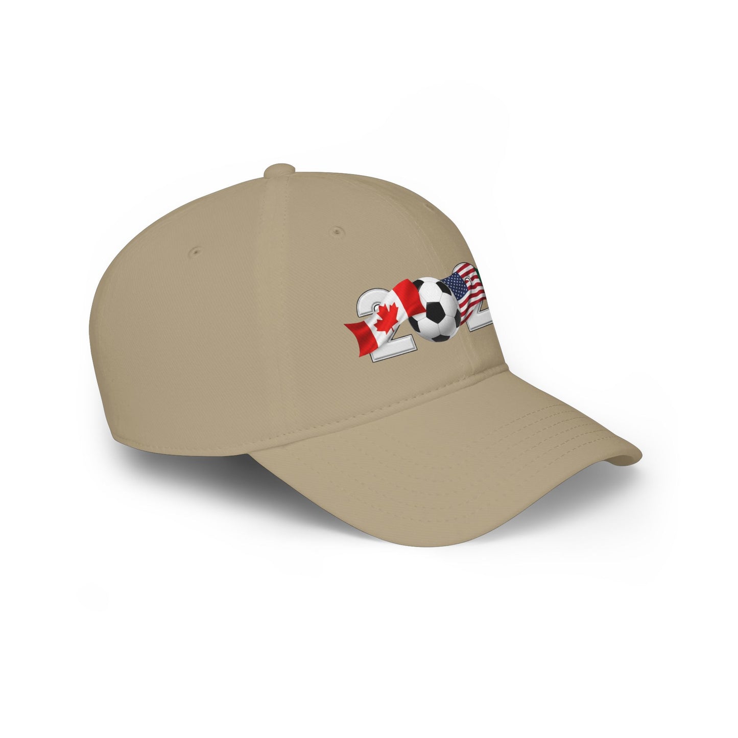 2026 North America Soccer Flag Baseball Cap — USA Canada Mexico Adjustable Dad Hat