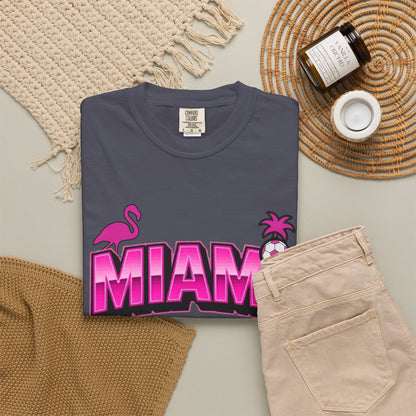 Miami Est 2020 Flamingo Soccer T-Shirt