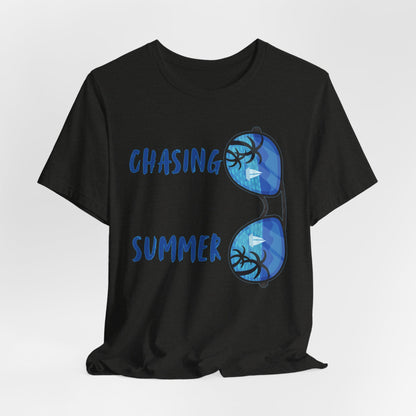 Chasing Summer Sunglasses Tee — Beach Vacation T-Shirt