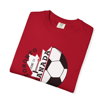 Toronto Soccer Maple Leaf T-shirt | Canada Fan Gear, June 11 Souvenir