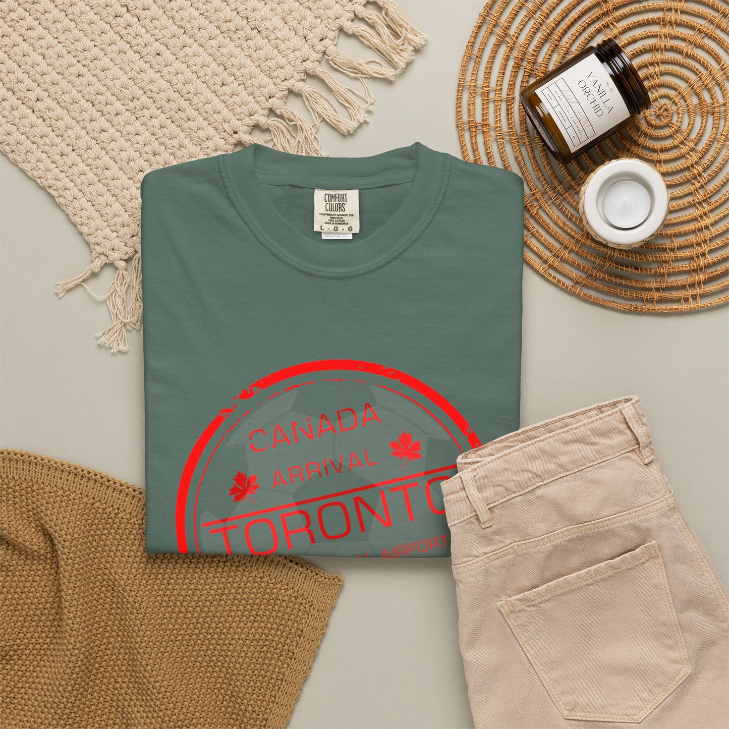 Toronto Soccer Arrival Passport Stamp T-Shirt — July 11, 2026