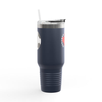 Toronto Soccer Maple Leaf 40oz Insulated Travel Mug with Handle & Straw