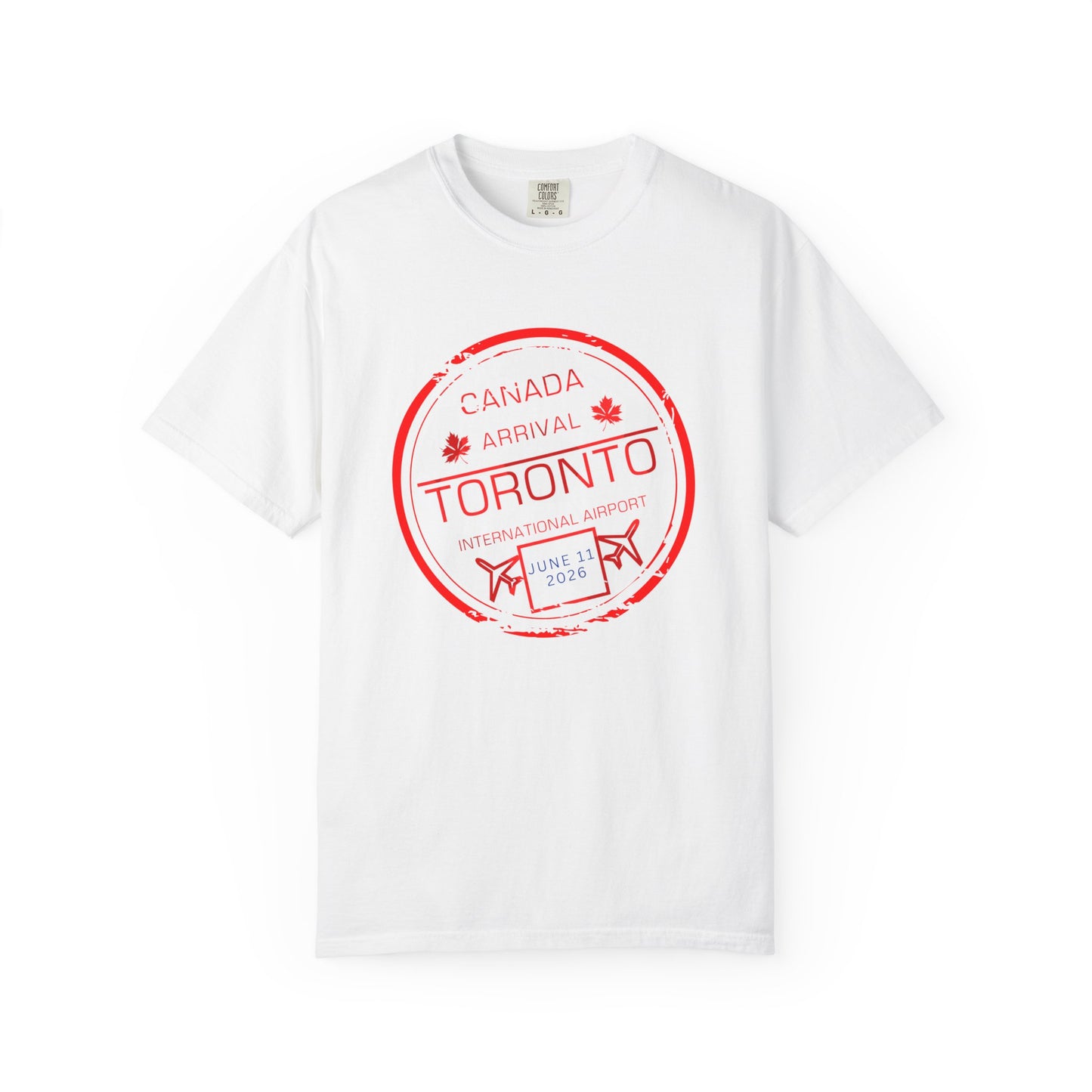 Toronto Soccer Arrival Passport Stamp T-Shirt — July 11, 2026
