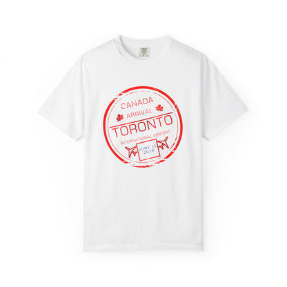 Toronto Soccer Arrival Passport Stamp T-Shirt — July 11, 2026