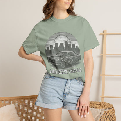 Midnight Chrome Classic Coupe Vintage Car T-Shirt