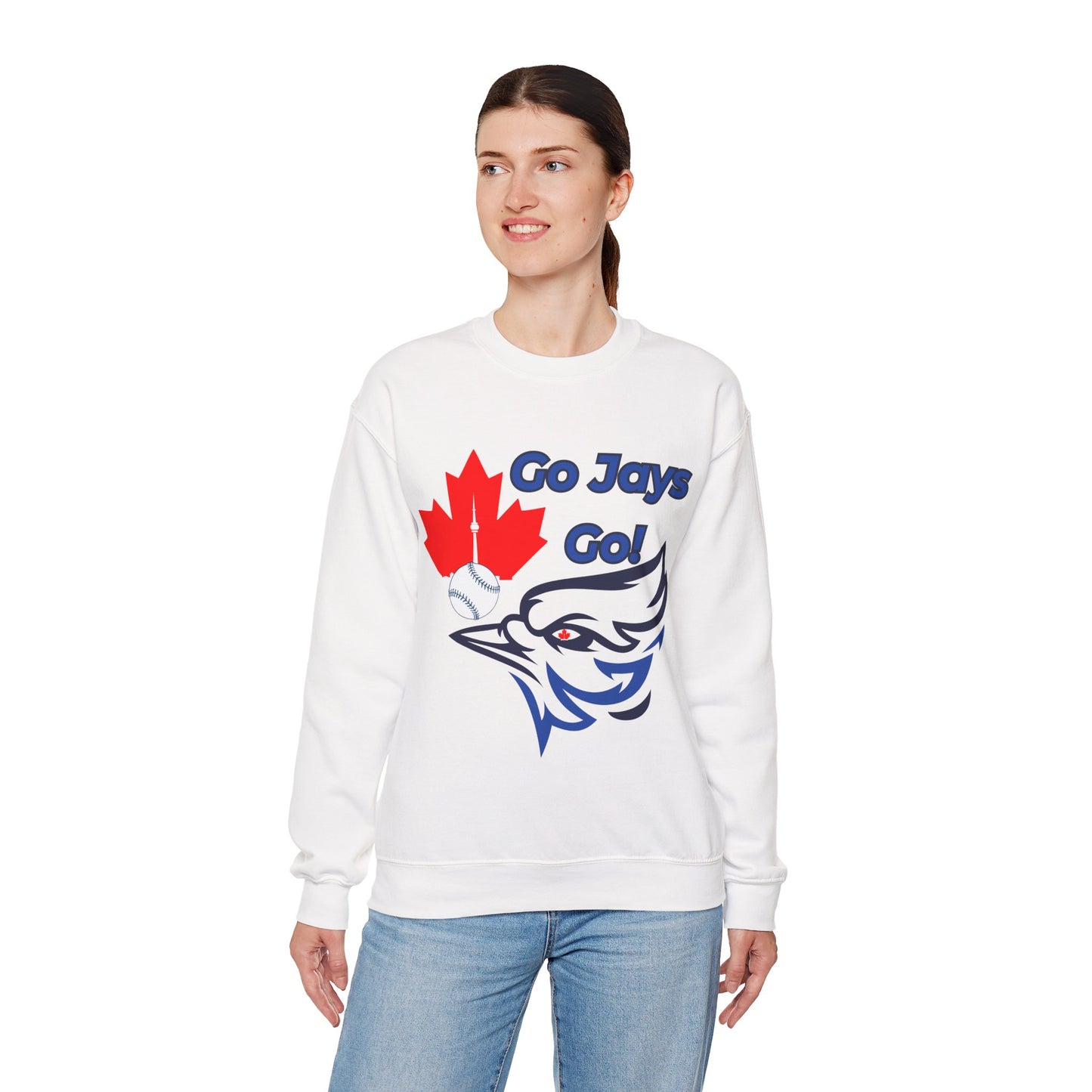Go Jays Go Canada Crewneck Sweatshirt — Cozy Canadian Winter Gift