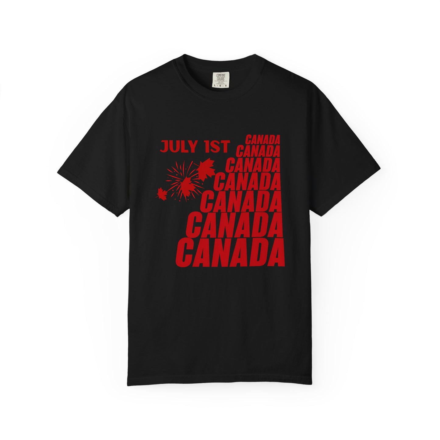 Canada Day Maple Leaf T-Shirt — Patriotic July 1st Celebration Tee
