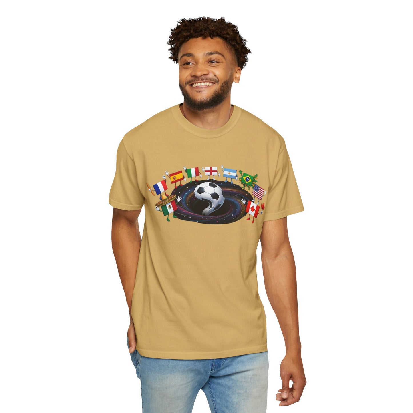 2026 World Soccer Vintage Tee — International Flag Fan T-shirt