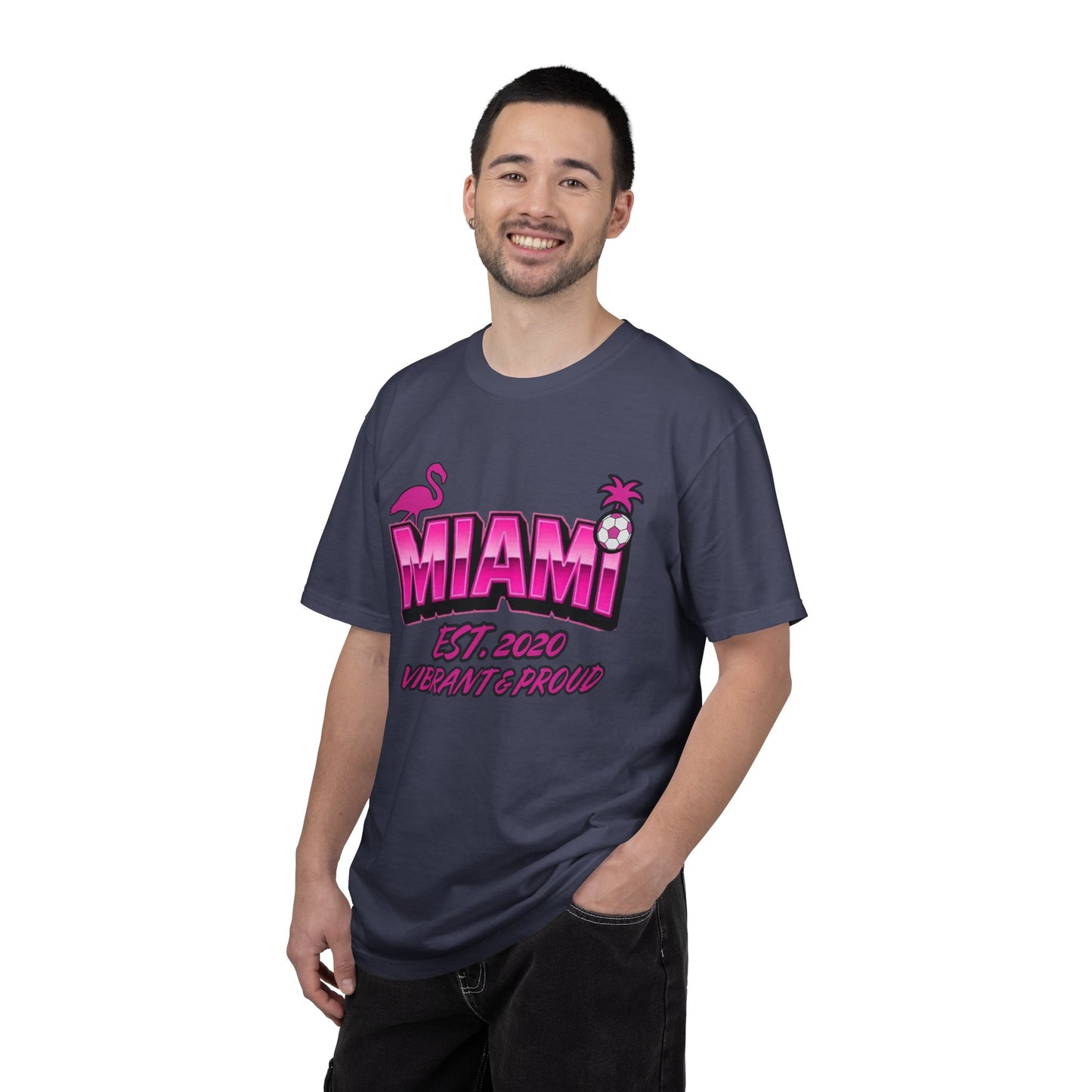 Miami Est 2020 Flamingo Soccer T-Shirt