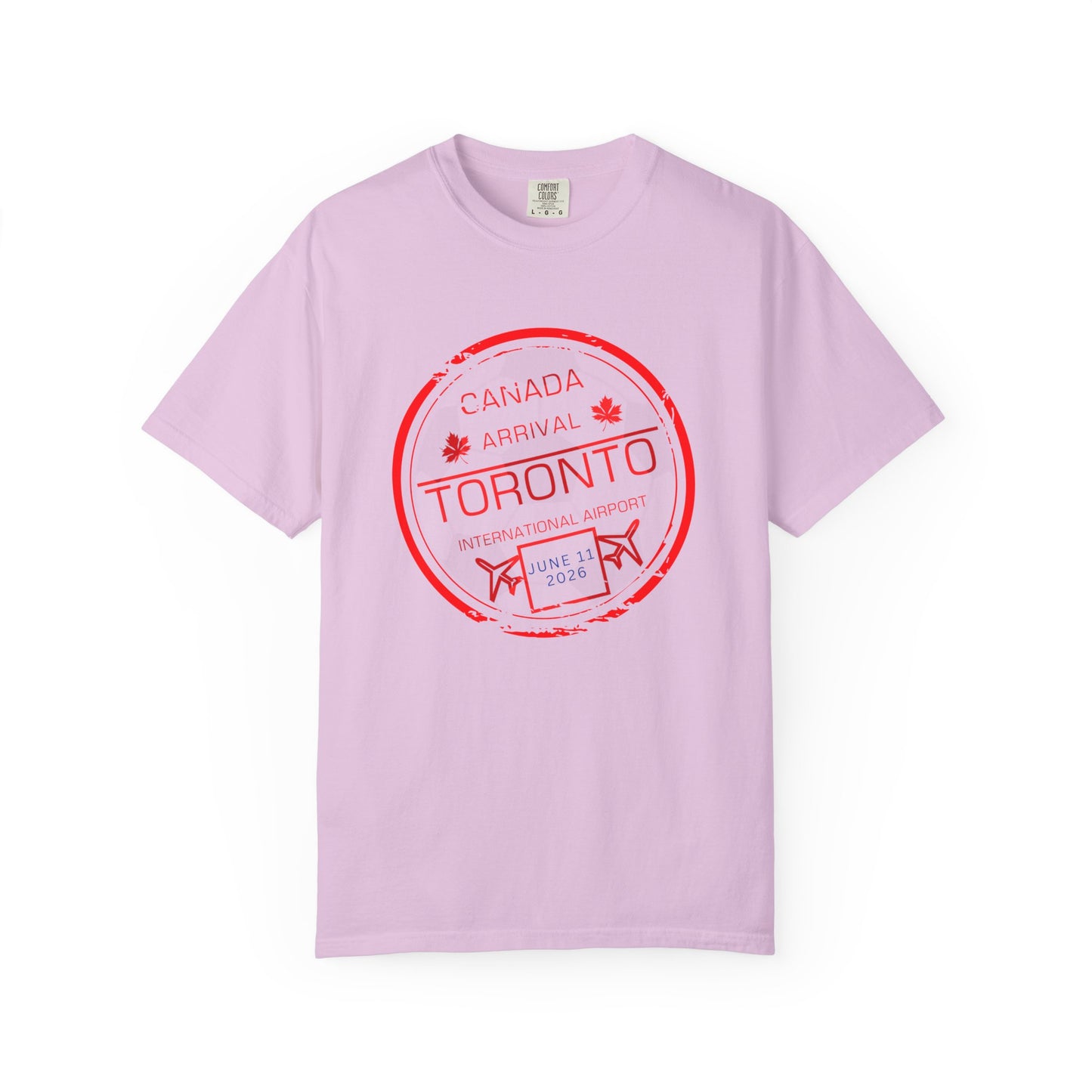 Toronto Soccer Arrival Passport Stamp T-Shirt — July 11, 2026