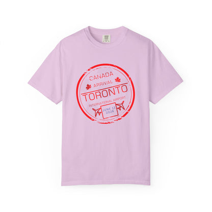 Toronto Soccer Arrival Passport Stamp T-Shirt — July 11, 2026