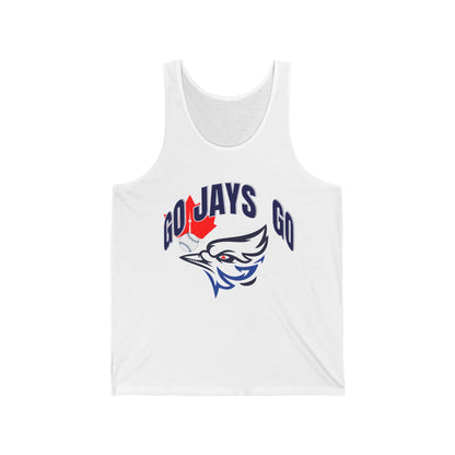 Go Jays Go Blue Jay Maple Leaf Tank Top | Canadian Sports Logo
