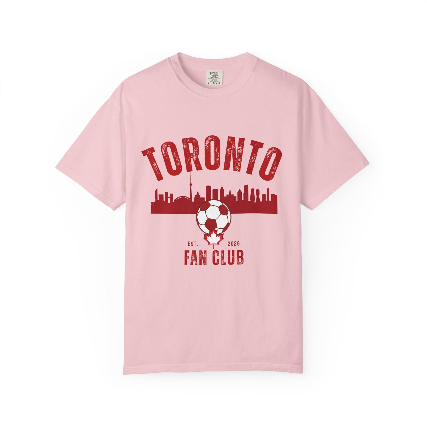 Toronto Soccer Fan Club Retro Skyline T-Shirt — 2026 Comfort Colors Tee