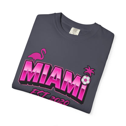 Miami Est 2020 Flamingo Soccer T-Shirt