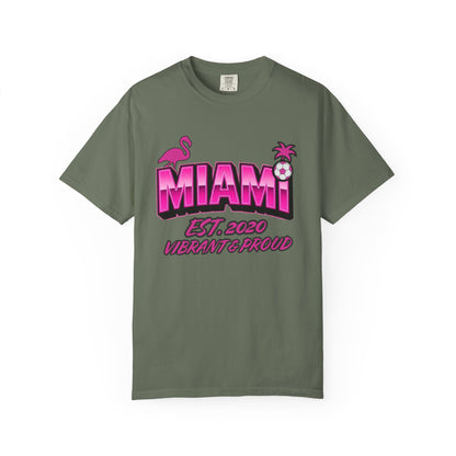 Miami Est 2020 Flamingo Soccer T-Shirt