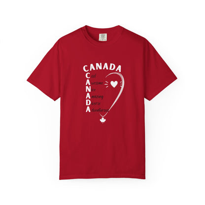 Canada acrostic poem T-shirt | Maple leaf, Canada pride