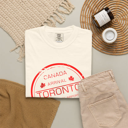Toronto Soccer Arrival Passport Stamp T-Shirt — July 11, 2026