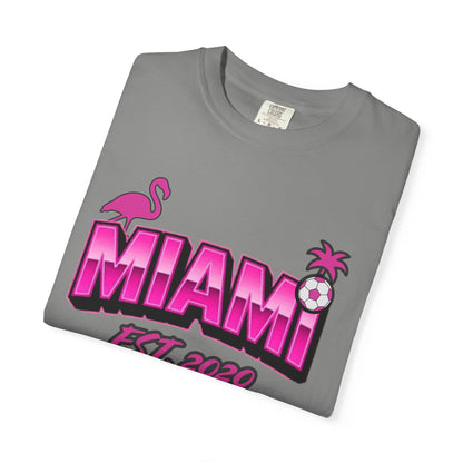 Miami Est 2020 Flamingo Soccer T-Shirt