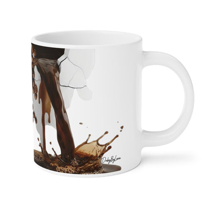 Pouring Beans Ceramic Coffee Mug — 11/15/20oz Microwave & Dishwasher Safe