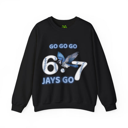 Go Jays Go! Baseball Fan Crewneck Sweatshirt