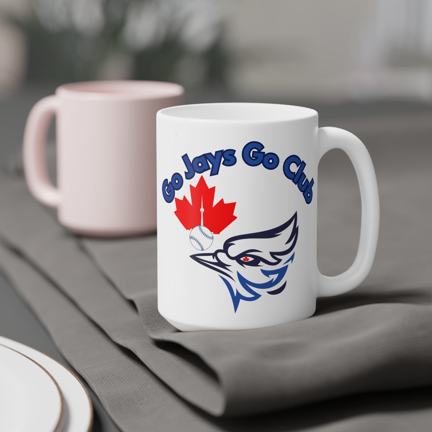 Go Jays Go Ceramic Mug — Toronto Baseball Fan Gift (11/15/20oz)