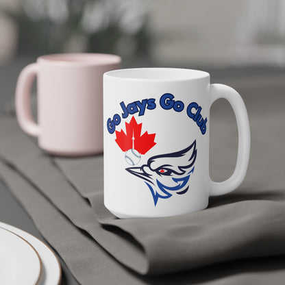 Go Jays Go Ceramic Mug — Toronto Baseball Fan Gift (11/15/20oz)