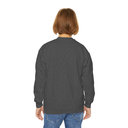 Youth Crewneck Sweatshirt – "Hello School!" Kids Back-to-School Graphic Sweatshirt