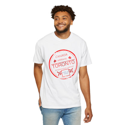 Toronto Soccer Arrival Passport Stamp T-Shirt — July 11, 2026
