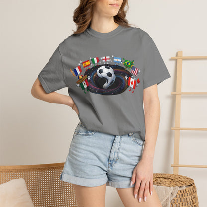 2026 World Soccer Vintage Tee — International Flag Fan T-shirt