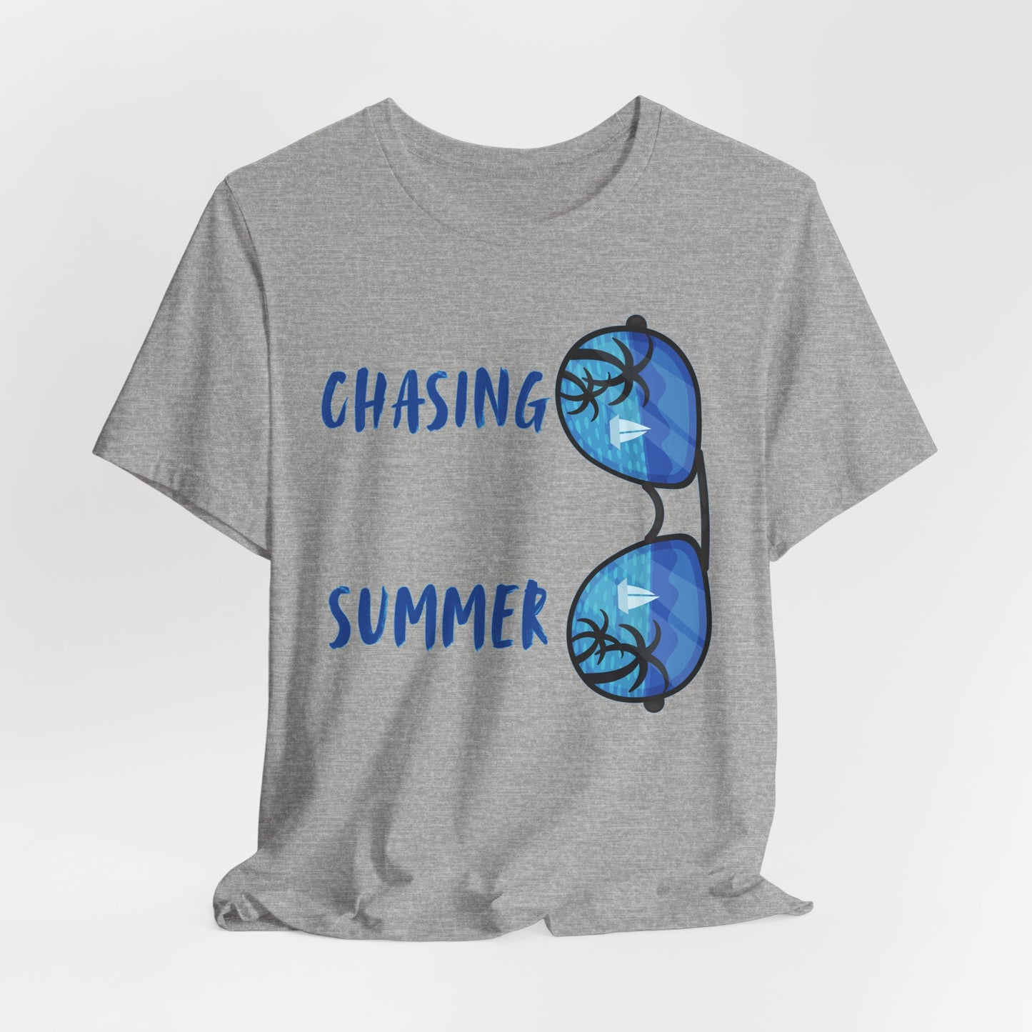Chasing Summer Sunglasses Tee — Beach Vacation T-Shirt
