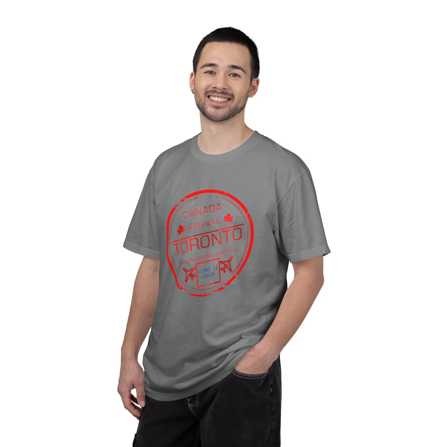 Toronto Soccer Arrival Passport Stamp T-Shirt — July 11, 2026