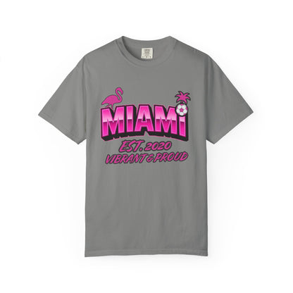 Miami Est 2020 Flamingo Soccer T-Shirt
