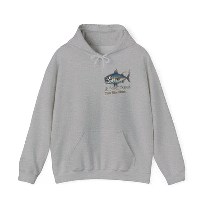 Holy Mackerel Fishing Hoodie — Retro Funny Angler Pullover Sweatshirt