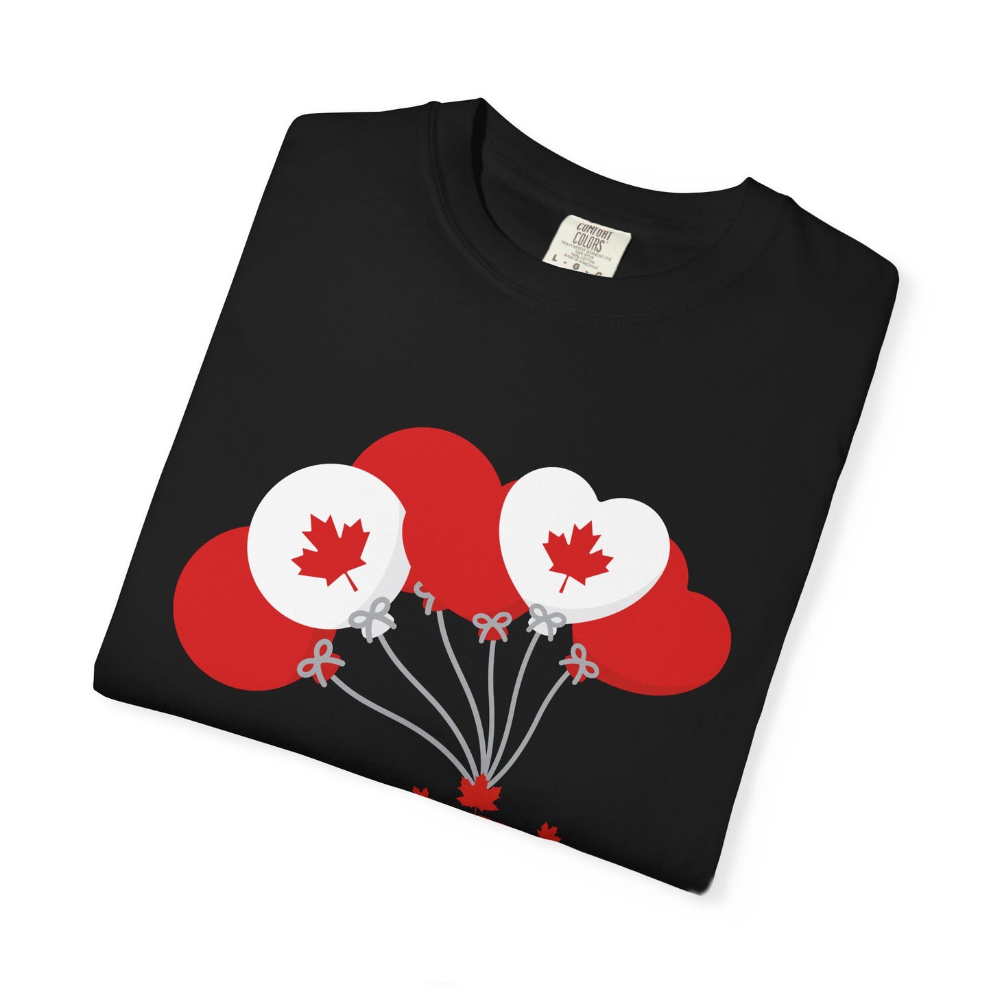 Canada Day Maple Leaf Balloons T-Shirt — Canada Day Celebration Tee