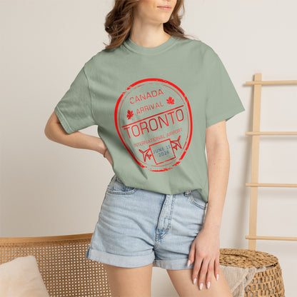 Toronto Soccer Arrival Passport Stamp T-Shirt — July 11, 2026