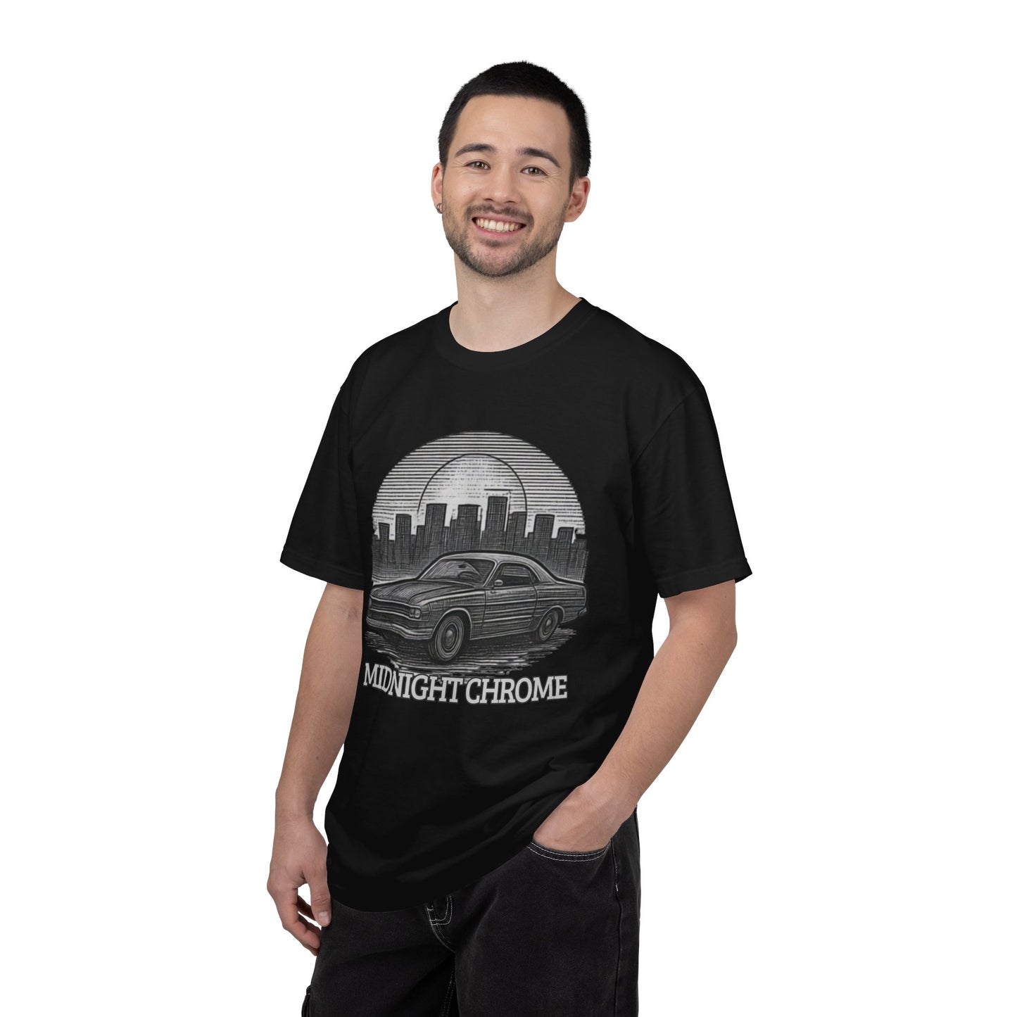 Midnight Chrome Classic Coupe Vintage Car T-Shirt